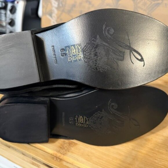 Retro Lola Studded Tall Leather Boots - NWB - Picture 7 of 16